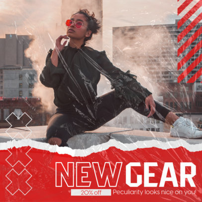 Instagram Post Maker for a New Activewear Collection Promo