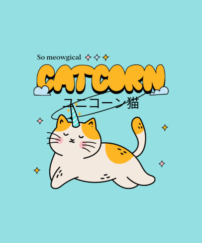 T-Shirt Design Maker Featuring Illustrated Cats