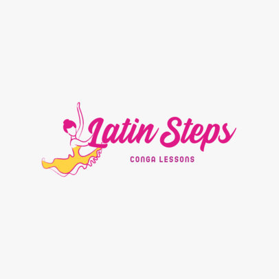 Online Logo Maker for Dance Studios Featuring Illustrated Graphics