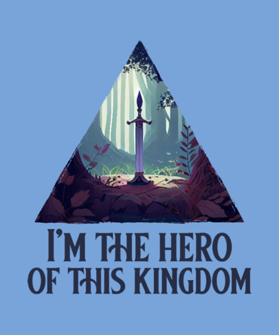 T-Shirt Design Generator Featuring an AI-Themed Graphic Inspired by Zelda 5187i-5475