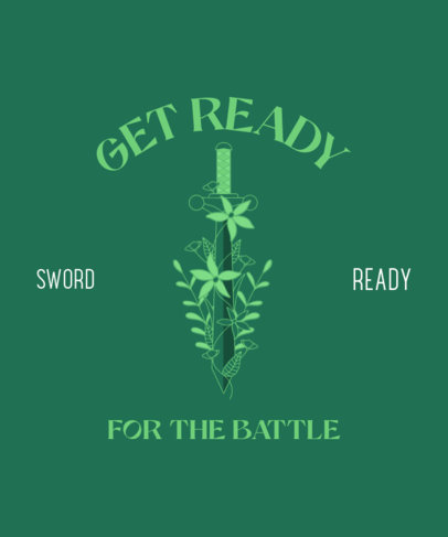 Zelda-Inspired T-Shirt Design Maker Featuring a Sword Graphic 3290k-5474