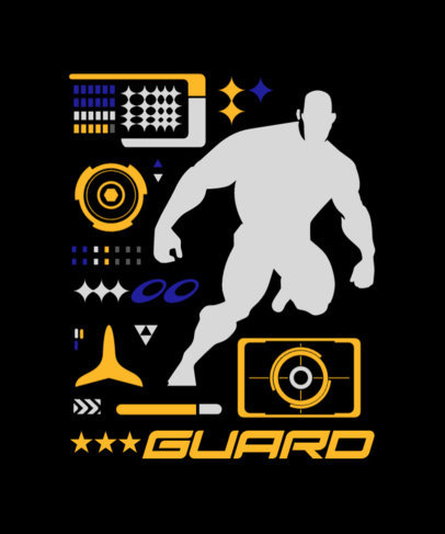 Silhouette T-Shirt Design Generator Inspired by Guardian of the Galaxy