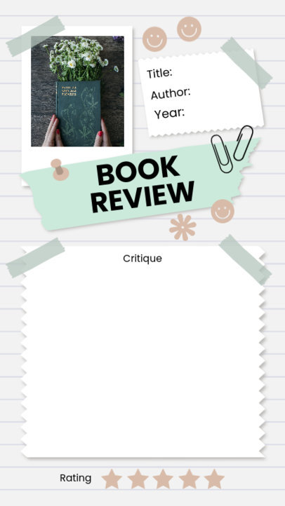 Collage Aesthetic Instagram Story Creator to Share a Book Review