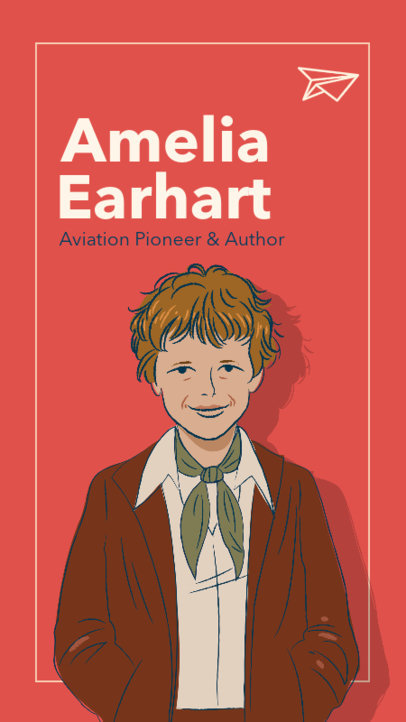 Instagram Story Template with Famous Gay People Illustrations for Pride Month