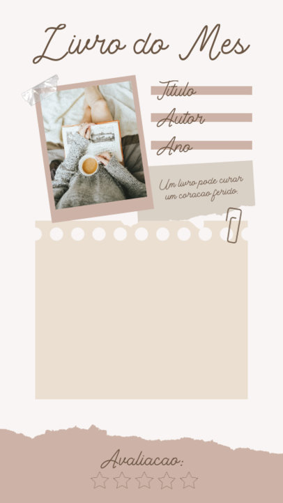 Instagram Story Generator Featuring a Colorful Aesthetic for a Book Review