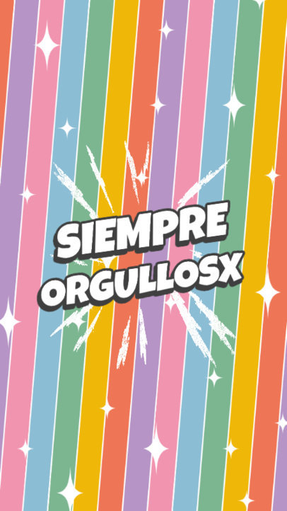 Instagram Story Template for LGBT Pride Month Featuring a Pride Quote