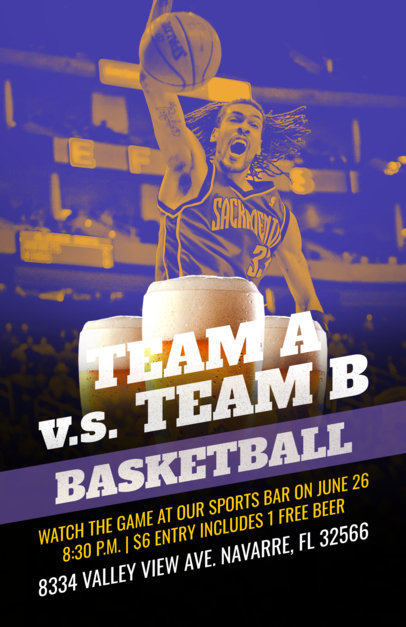 Flyer Template to Design a Sports Bar Flyer