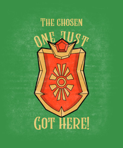 Shield T-Shirt Design Maker Featuring a Zelda-Inspired Theme 4252k-5476