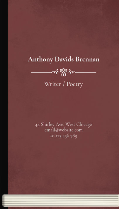 Writer Business Card Maker 