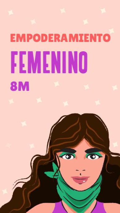 Women's Day Instagram Story Video Maker Featuring a Feminist Message