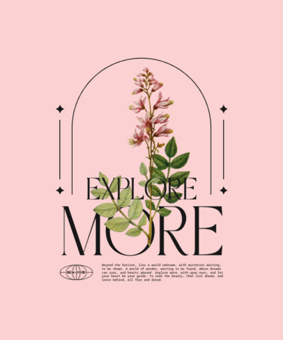 T-Shirt Design Generator Featuring a Modern Aesthetic and a Quote