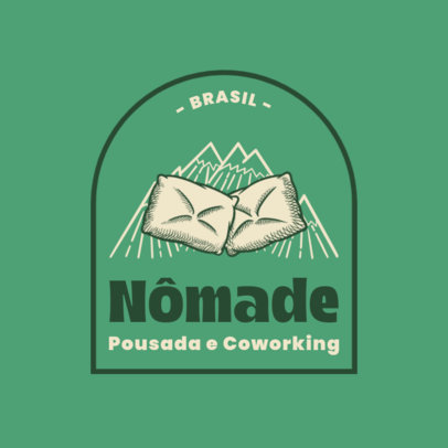 Online Logo Maker for a Hostel Featuring a Travel Theme