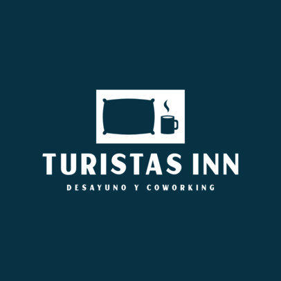 Logo Template for a Coworking and Breakfast Hostel
