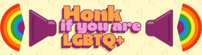 Car Bumper Sticker Generator with a Quote for Gay Pride Month Featuring Rainbow Graphics