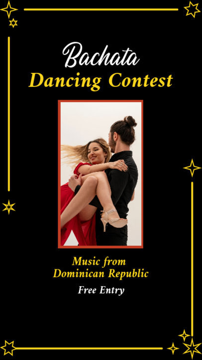 Dancing Contest Instagram Story Maker for a Bachata Studio 5764