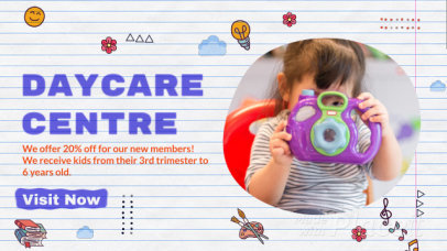 Slideshow Video Maker Featuring a Promo for a Child Care Service Center