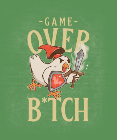 Medieval Game T-Shirt Design Maker Featuring a Zelda-Inspired Theme 5484