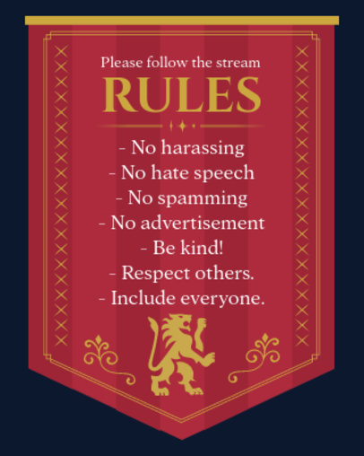 Twitch Info Panel Maker Featuring a Theme Inspired by Hogwarts Legacy 5488