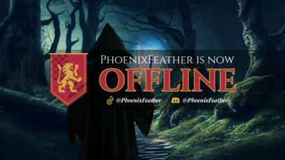 Twitch Offline Banner Maker Featuring a Theme Inspired by Harry Potter