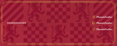 Twitch Profile Banner Maker Featuring a Theme Inspired by Hogwarts Legacy