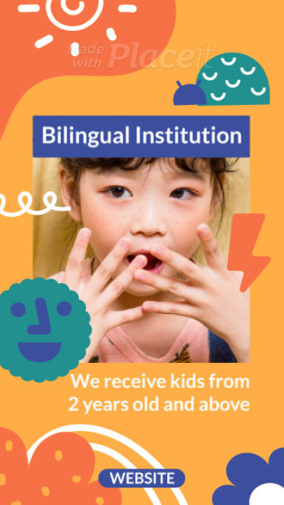 Instagram Story Video Maker to Promote a Child Care Institute 6441 el1