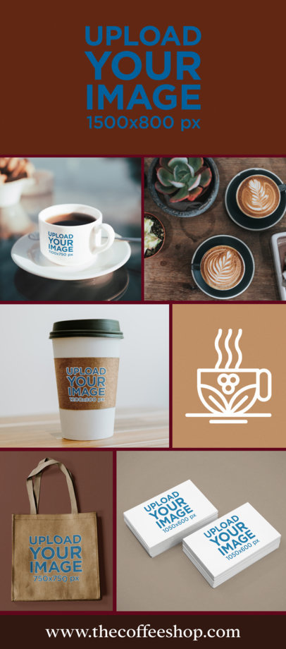 Personal Branding Identity Mockup of a Coffee Shop With a Tote Bag and a Coffee Mug m33079