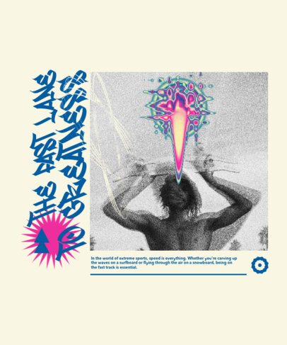 Back T-Shirt Design Creator Featuring a Black and White Picture with a Quote