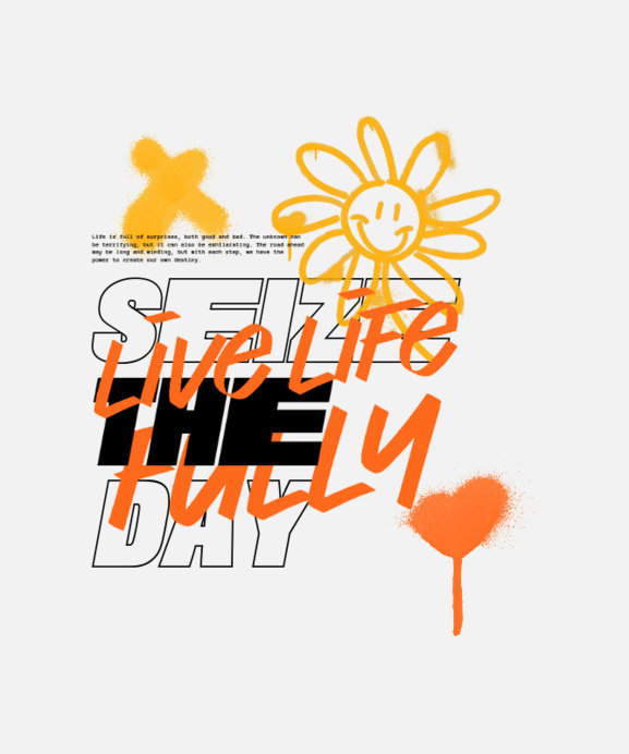 Placeit - Back T-Shirt Design Creator Featuring a Smiling Flower with a ...