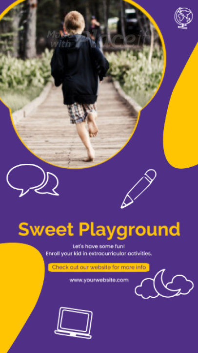 Instagram Story Video Creator to Promote a Children's Playground 6442 el1