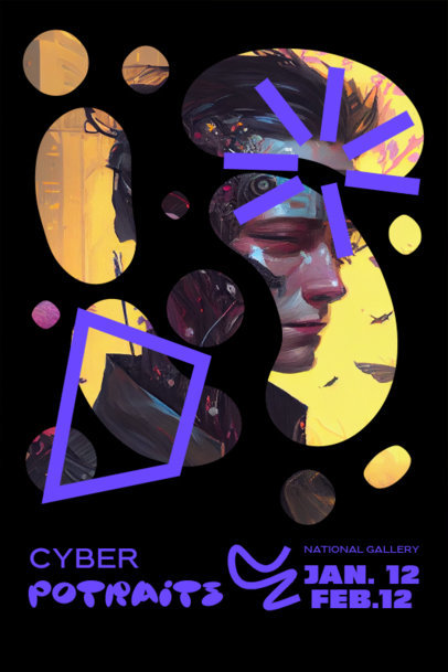 Art Print Maker Featuring Cyber Portraits With a Surrealist Aesthetic