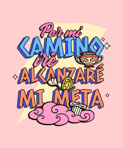 Lyric T-Shirt Design Creator Featuring a Theme Inspired by Hercules