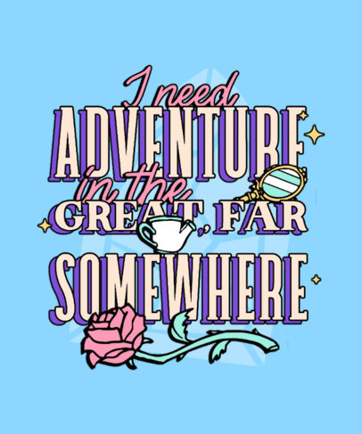 T-Shirt Design Creator Featuring a Theme Inspired by a Popular Disney Movie