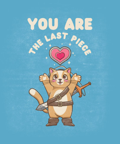 Cat-Themed T-Shirt Design Generator Inspired by Zelda 5484a