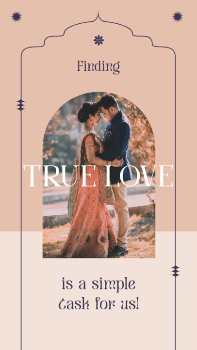 Instagram Story Generator with a True Love-Themed Quote for a Matchmaking Service Ad 5506c