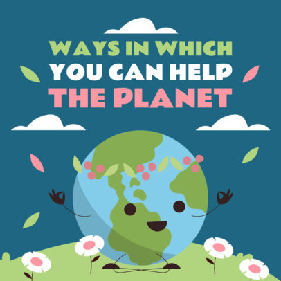 Instagram Post Maker for an Informative Earth Day-Themed Carousel 6129a-el1