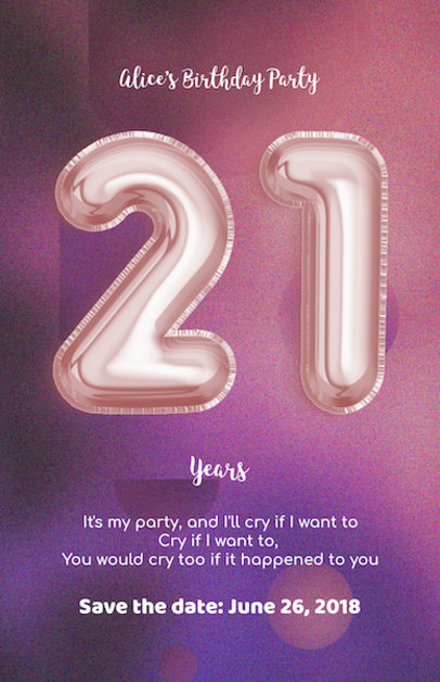 Online Flyer Maker to Design a Birthday Party Flyer