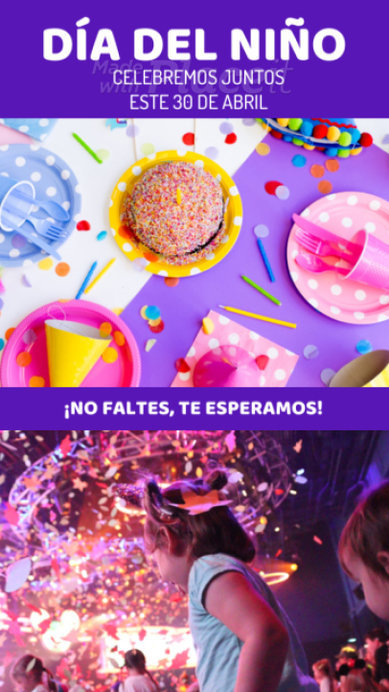Instagram Story Video Template for a Children's Day Event Invitation