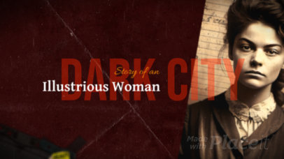 Intro Video Generator for a True Crime Mystery Channel