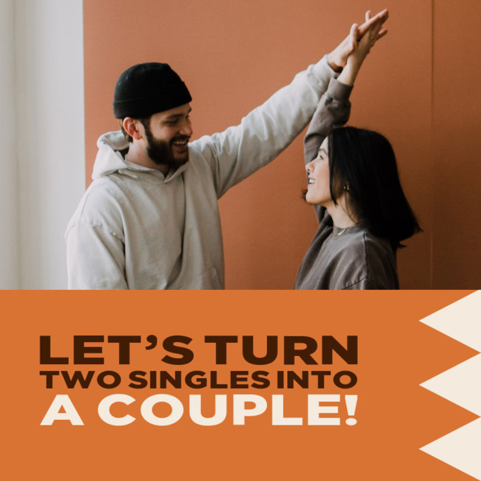 Placeit - Instagram Post Generator for a Matchmaking Service Ad with a ...
