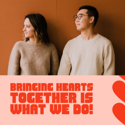 Instagram Post Creator for Matchmaking Professionals Featuring a Customizable Quote