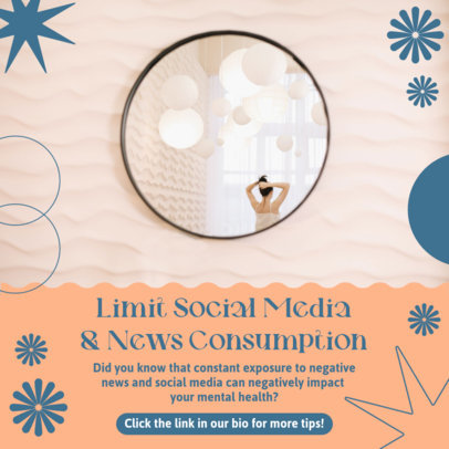 Instagram Post Maker with an Advice for Social Media Consumption