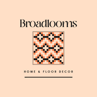 Logo Generator Featuring a Tapestry Graphic for a Floor Decor Shop