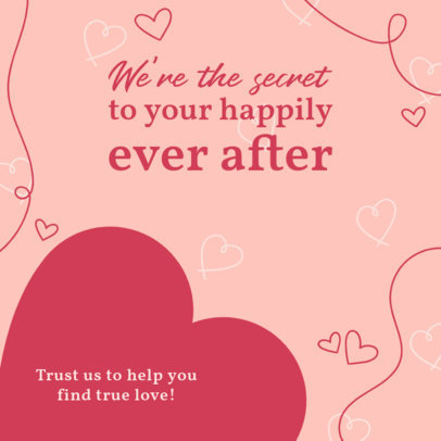 Instagram Post Maker Featuring a Quote for an Online Dating Platform