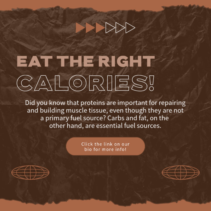 Instagram Post Creator Featuring a Tip for a Balanced Eating Plan
