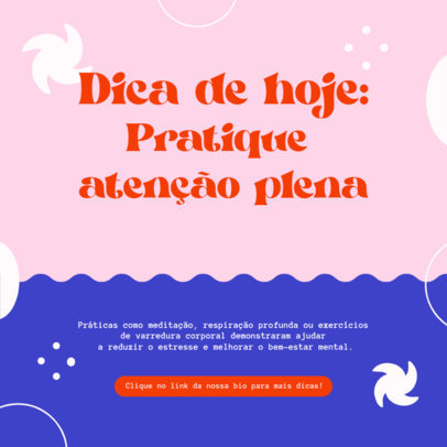 Instagram Post Creator Featuring Meditation Practice Tips