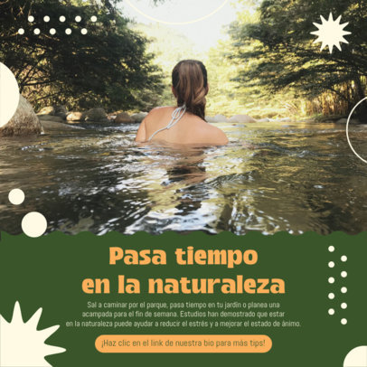 Instagram Post Generator Featuring Nature Activity Ideas