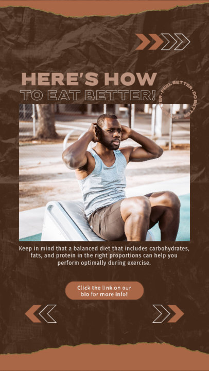 Instagram Story Design Creator Featuring Tips to Start a Healthy Diet 