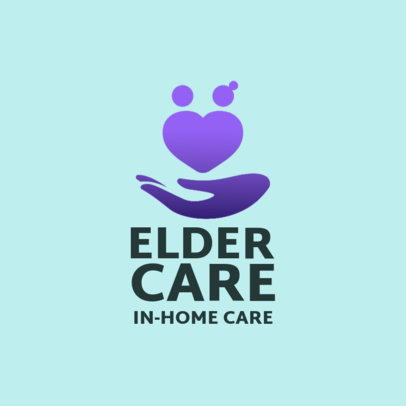 Caregiver Logo Creator for an Elder Care Assistance Service