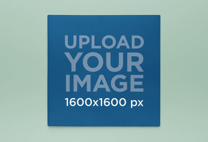 Mockup of a Vinyl Album Cover Placed on a Customizable Surface