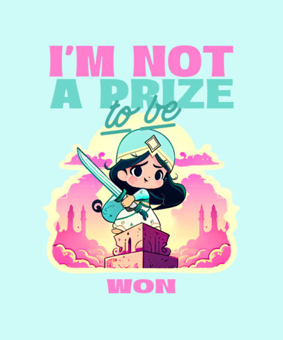 AI-Themed T-Shirt Design Maker Inspired by a Disney Princess